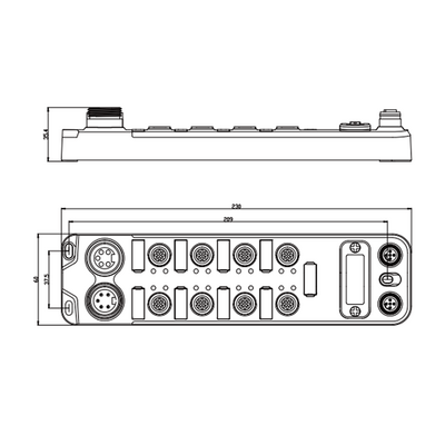 FCEC-8LKM-8A-M ELCO IO-LINK MASTER, ETHERCAT, WEBSERVER, 8XCLASS-A, IO-LINK, MAX.16 DI / 8 DO, 8XM12 A-CODE 5PIN, 2XM12 D-CODE 4PIN, 2XM12 L-CODE 5PIN, METAL, IP67